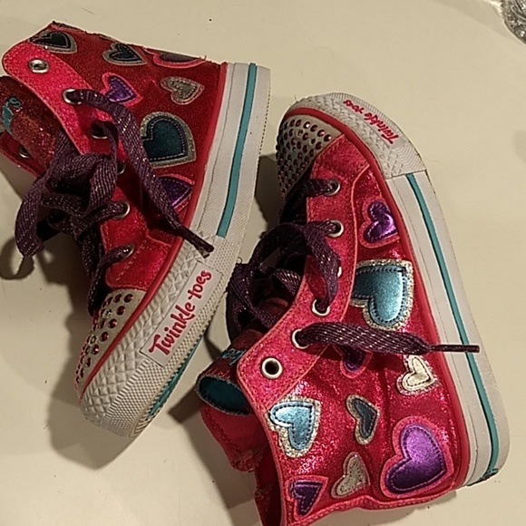 🌺Sketchers👭Girls SNEAKERS with light up. - Picture 3 of 8